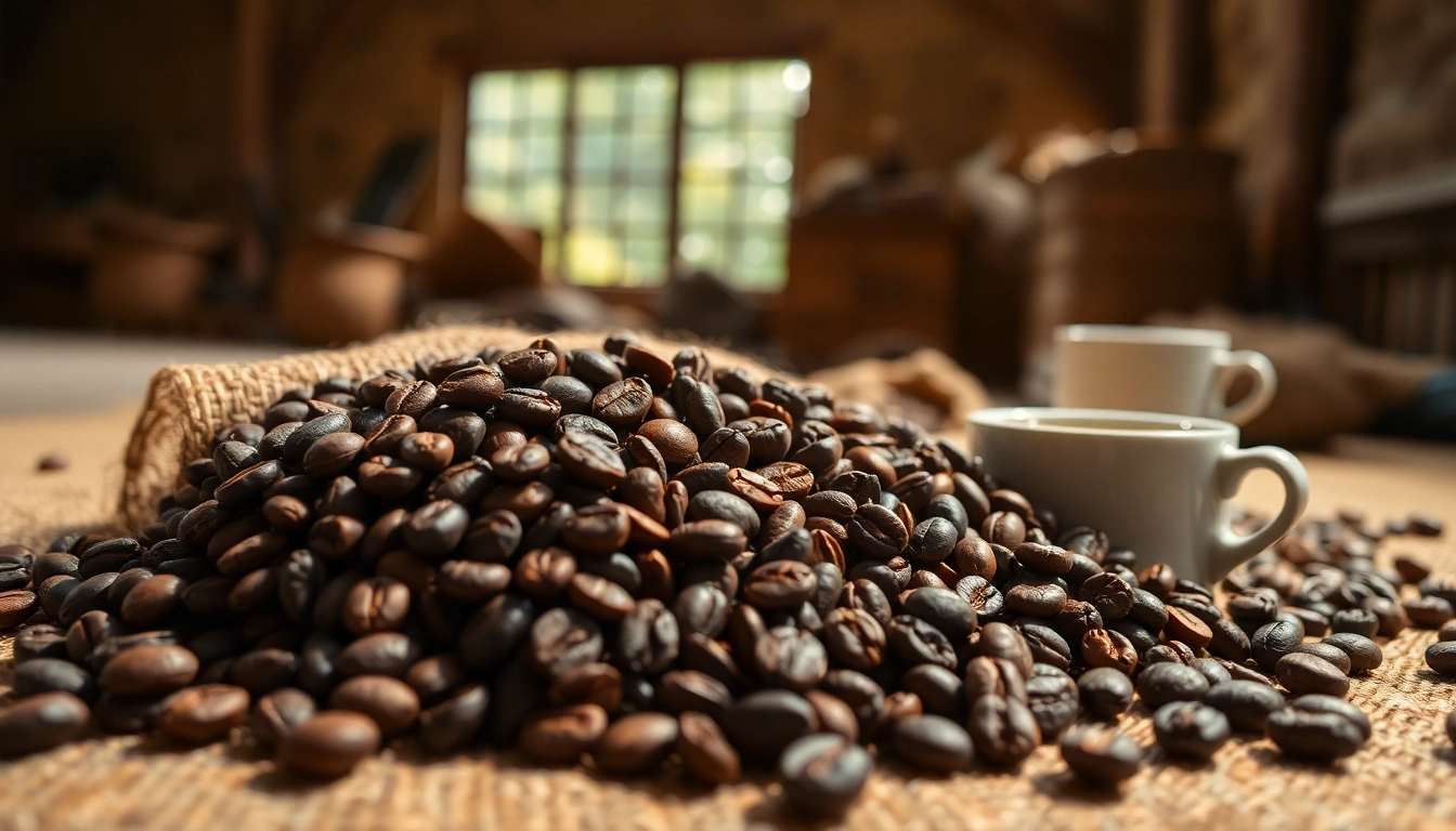 Brewing rich flavors with single origin coffee beans from diverse regions.